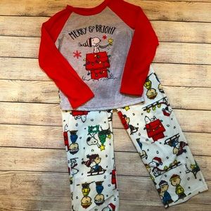Charlie Brown and Snoopy Christmas Pajamas